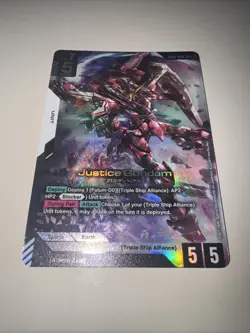 Justice Gundam - GD01-066 LR GUNDAM TCG CARD GAME FOIL ENGLISH NEWTYPE RISING - Image 4