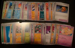 Pokemon Non Holo Bulk Lot 125 Cards Mixed Sets - Image 1
