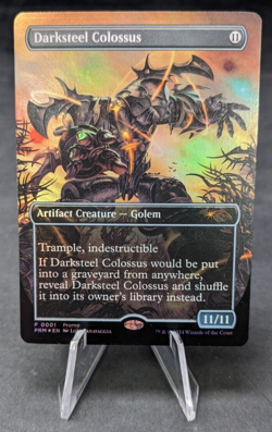 Darksteel Colossus FOIL - Promo - MTG - MISPRINT Upper Deck Rare Stamp! - Image 1