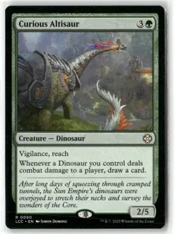 Curious Altisaur Commander: the Lost Caverns of Ixalan Regular - Image 1