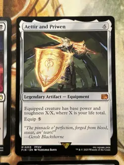 Final Fantasy Artifact Lot of 4 - Genji Glove, Aettir and Priwen (Regular) - NM - Image 3