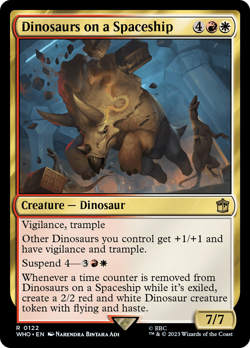 Dinosaurs on a Spaceship #122 | Near Mint | Doctor Who Magic MTG - Image 1