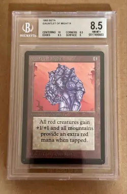 Gauntlet Of Might - BETA - MTG - BGS 8.5 NM-MT+. Quad ++ w/ 10 Centering - Image 1