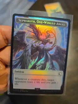Sephiroth, One-Winged Angel Robot Warrior Double-Sided Token Final Fantasy Foil - Image 1