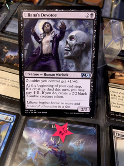 MTG Magic the Gathering Liliana's Devotee (109/417) Core Set 2021 LP - Image 1