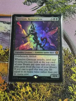 Gwenom, Remorseless - Foil Marvel's Spider-Man MTG - Image 5