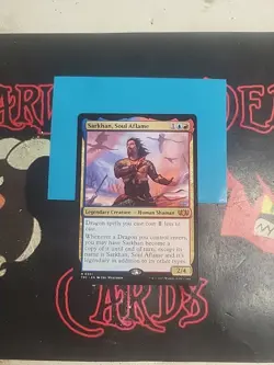 Magic The Gathering Commander Dragonstorm "Sarkhan, Soul Aflame" 0301 MYTHIC NM - Image 1