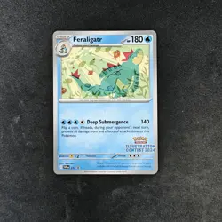 Feraligatr SVP 213 Black Star Promo Illustration Contest Pokemon 2024 - Image 1