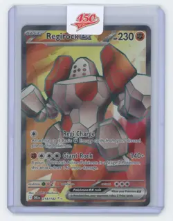 2025 Scarlet & Violet Destined Rivals Regirock EX Full Art Rare #214/182 - Image 1