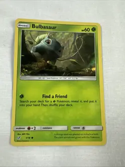 Bulbasaur 1/18 Holo Rare - Pokemon TCG Detective Pikachu Movie - Very Good Cond. - Image 1
