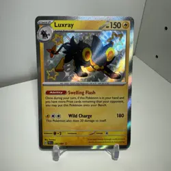 Luxray Shiny Rare 137/091 SV: Paldean Fates Mint Condition Pokemon TCG - Image 1