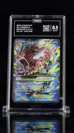 2016 Pokemon XY Breakpoint M Gyarados EX 115/122 Full Art TAG 8.5 NM/MT+ - Image 1