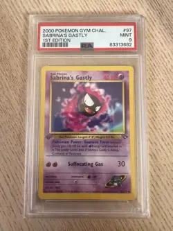 2000 POKEMON GYM CHALLENGE 1ST EDITION #97 SABRINA'S GASTLY PSA 9 - Image 1