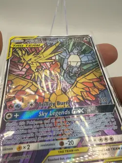 2019 Pokemon TCG - Moltres Zapdos Articuno GX TAG TEAM #SM210 Black Star Promo - Image 3
