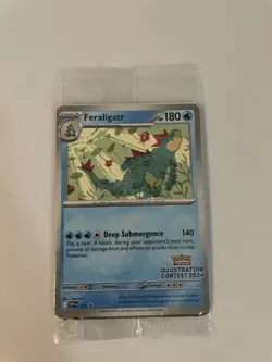 Pokemon Illustration Contest 2024 SEALED - Feraligatr, Pikachu, Toxtricity ex - Image 1