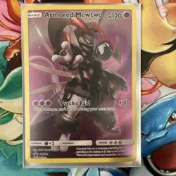 Pokemon Armored Mewtwo Full Art Promo SM228 LPU - Image 1