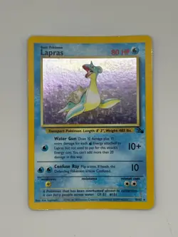 1999 Lapras #10/62 Holo LP Rare Pokemon Fossil - Image 1