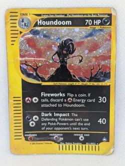 Houndoom H11/H32 Aquapolis Holo Rare Pokemon TCG Nintendo e-reader - Image 1