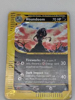 Houndoom H11/H32 Aquapolis Holo Rare Pokemon TCG Nintendo e-reader - Image 3