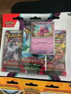 TWO Pokemon TCG blisters with promo packs include Paldea evolved silver tempest - Image 4