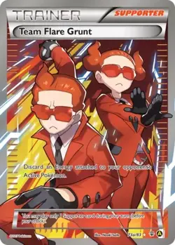 Team Flare Grunt 73a XY Collection Holo Alternate Art Promo Pokemon (Indent) DMG - Image 1