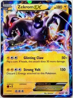 Zekrom EX BW38 BW Holo Black Star Promo Pokemon DMG - Image 1