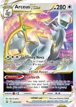 Arceus VSTAR SWSH307 SWSH Holo Black Star Promo Pokemon NM - Image 1