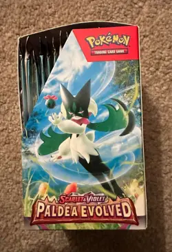 Pokemon TCG Paldea Evolved Half Booster Box (18 Booster Packs) - UNSEALED - Image 3