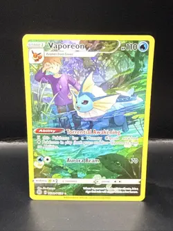 Pokemon TCG Vaporeon TG02/TG30 Swsh09: Brilliant Stars Trainer Gallery Holo - Image 2
