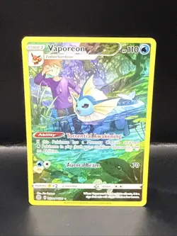 Pokemon TCG Vaporeon TG02/TG30 Swsh09: Brilliant Stars Trainer Gallery Holo - Image 3