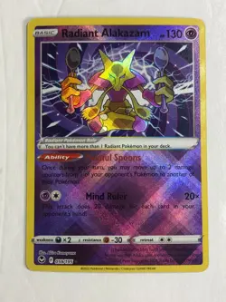 Pokemon TCG Silver Tempest Radiant Alakazam 059/195 Near Mint - Image 1