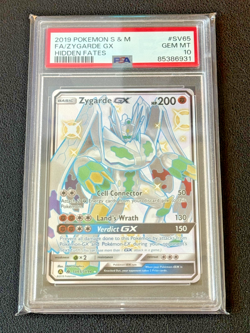 2019 Pokemon S&M Hidden Fates Zygarde GX FA #SV65 PSA 10 GEM MINT - Image 1