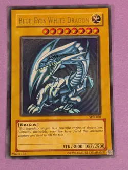 Yugioh Blue-eyes White Dragon SDK-001 Unlimited - Never Played NM/M - Image 2
