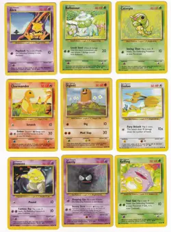 Pokemon Base Set COMPLETE SET Common Vintage WOTC 32 Card Lot MP-NM - Image 2