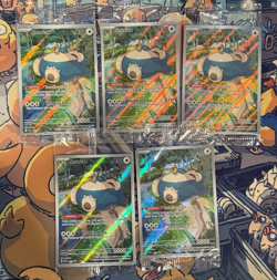 Pokemon TCG Snorlax SVP 051 Holo 151 ETB Promo Card Factory Sealed Lot 5x NM #2 - Image 1