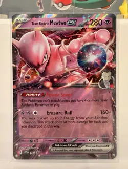 Team Rocket's Mewtwo ex 205 Sv: Scarlet & Violet Promo Cards Holo - Image 1