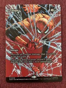 Tangle FULL ART NM/M MTG Spiderman Magic Card Marvel - Image 1