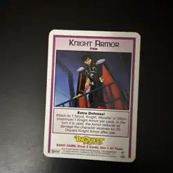 Sailor Moon CCG Promo Edition Item: Knight Armor Trading Card Inquest - Image 1