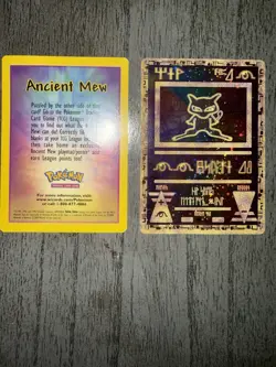 Ancient Mew Holo Holographic Pokemon Card Promo 1999-2000 Wizards Rare Gamefreak - Image 1