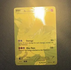 Reshiram 114/113 Legendary Treasures Gold Secret Rare Full Art Holo Pokemon Card - Image 2