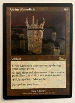Grim Monolith - Artifact - Urza’s Legacy - Near Mint - Magic The Gathering - Image 1