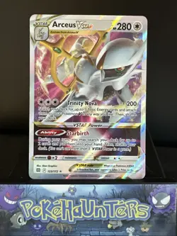 Pokemon Card Arceus Vstar 123/172 Brilliant Stars Standard Size Near Mint - Image 1