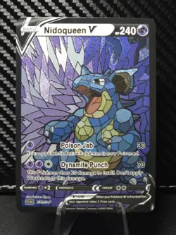 Nidoqueen CUSTOM Stained Glass Holo Shiny Card For Display Only - Image 1