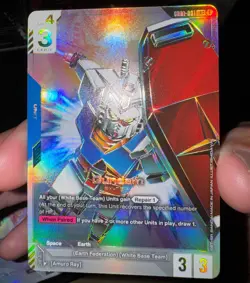 Gundam Card Game GD01-001 LR Gundam - Image 1