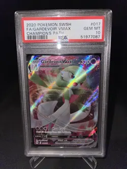 Pokemon Champions Path Gardevoir Vmax Full Art rare Card *GEM MINT PSA 10* - Image 1