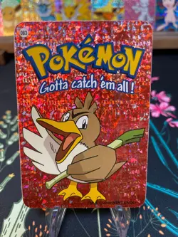 Farfetch'd #83 - Vintage Vending Machine Prism Sticker 2000 - Pokemon Card - Image 1