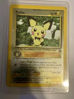 PICHU 35 Reverse Holo Unplayed Black Star PROMO Pokemon Card Near Mint - Image 1