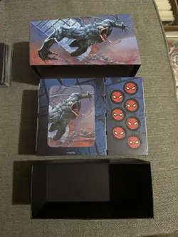 Magic MTG Marvel's Spider-Man Bundle 75 Cards, Tokens, Land, Card Box, Dice - Image 2