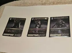 Final Fantasy Dissidia NT Promo 3 Card Set FF TCG Trading Card -Cloud, Lightning - Image 1