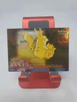 Racing Cheek To Cheek Topps Pokemon Card Holo Pikachus Vacation #48 LP - Image 1